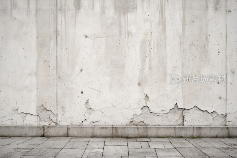 街道混凝土白墙背景图片
