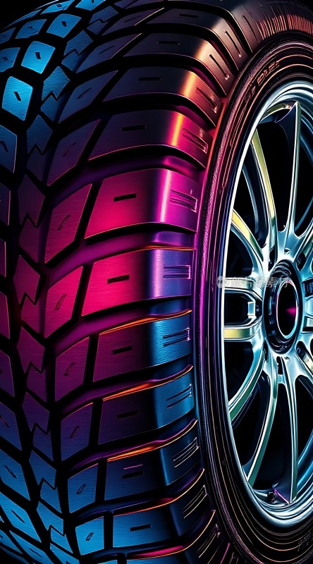 多彩轮胎与轮毂
