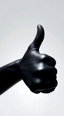 黑色手套点赞手势 黑色手套点赞手势