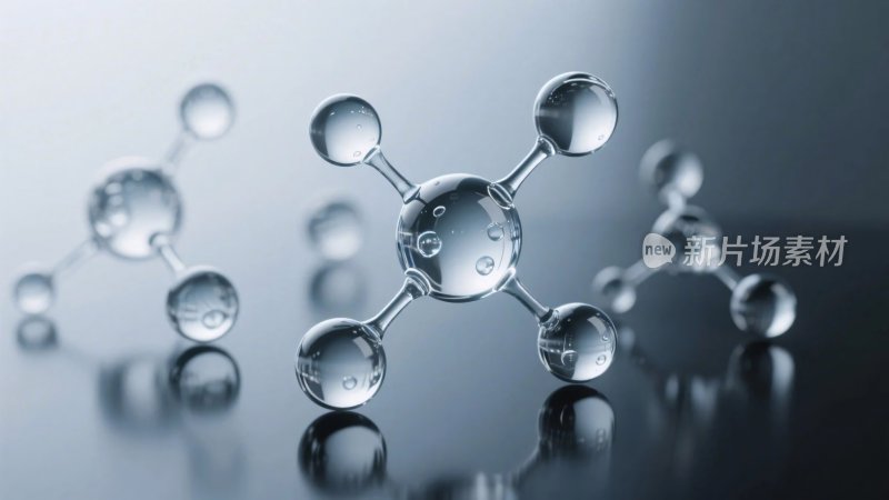 科学分子结构插画