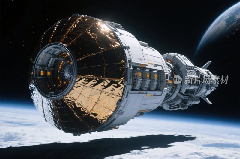 太空科幻飞船场景