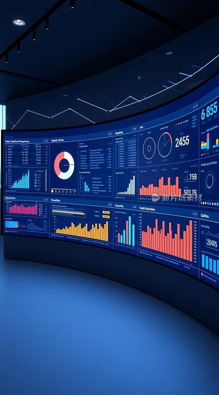 大数据分析中心实时监控数据图表展示