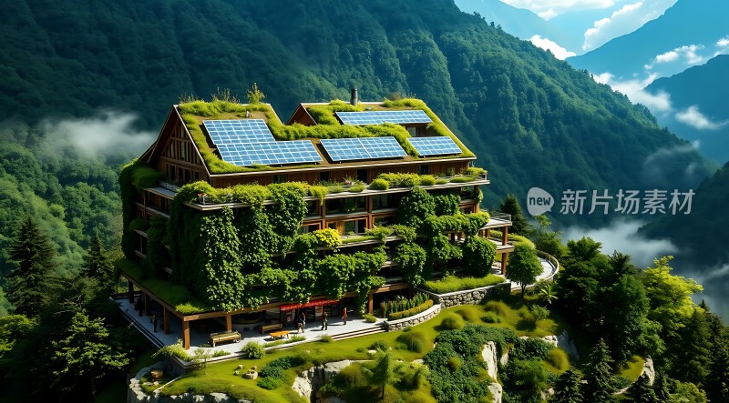 绿色生态山居太阳能与自然和谐共处