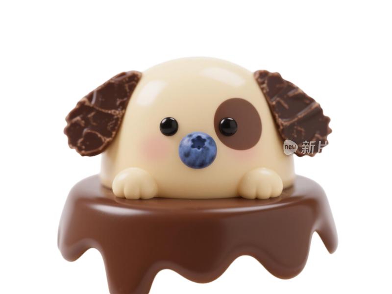 小狗造型巧克力甜点_04