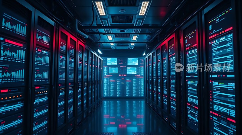 数据中心的未来科技感