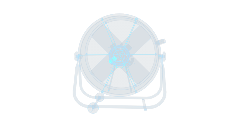 工业吹风机 鼓风机工厂金属大电风扇降温