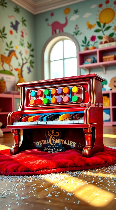 彩色钢琴与梦幻儿童房