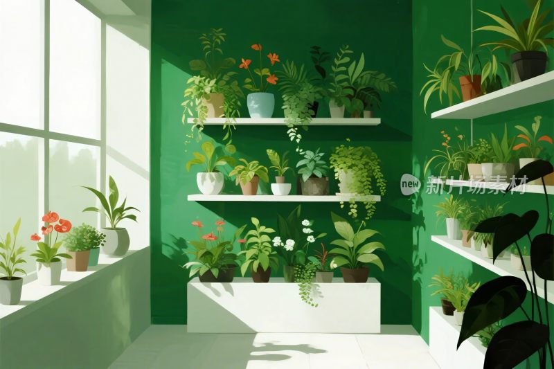 室内绿植装饰场景