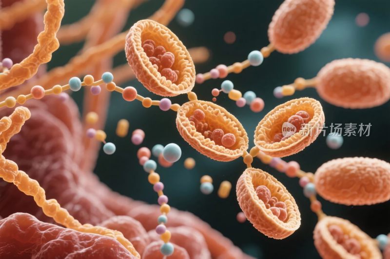 微观细胞结构艺术图