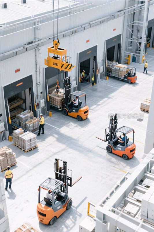 仓库叉车作业场景