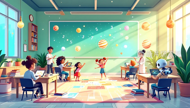 探索宇宙奥秘的科学教室