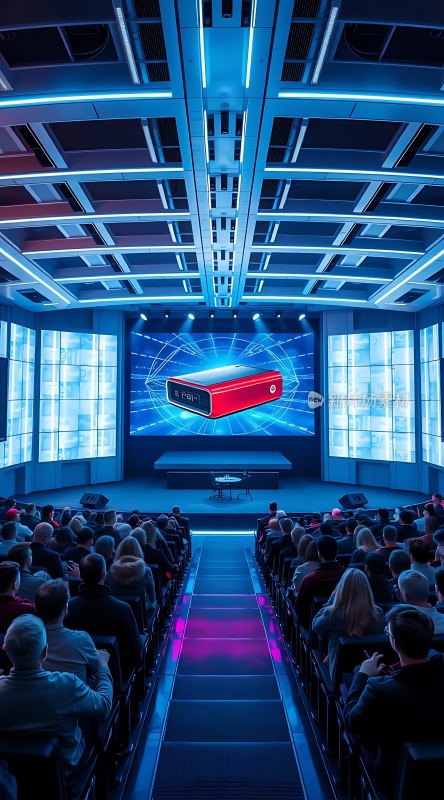 科技发布会现场观众专注聆听产品介绍