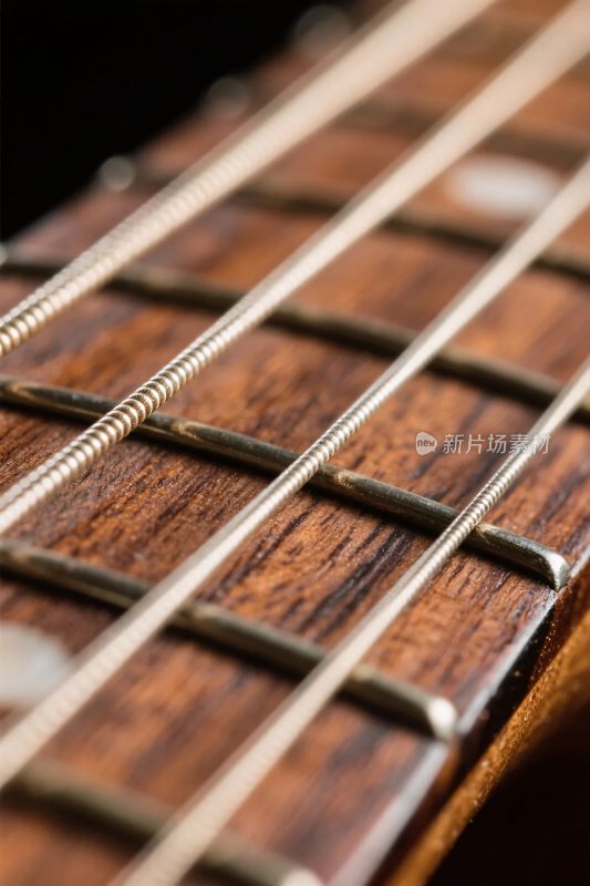 吉他琴弦特写图