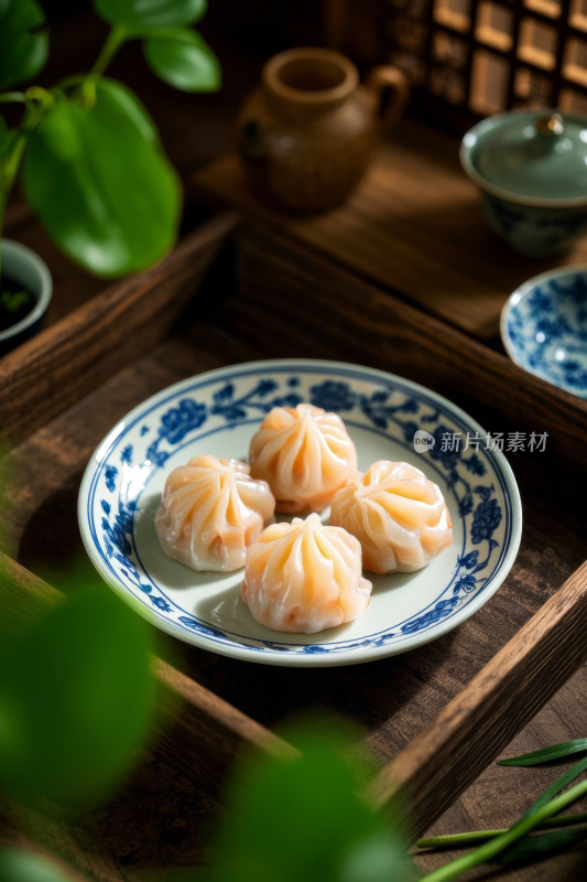 水晶虾饺中国传统经典美食中式家常美味食物