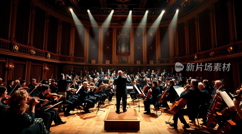 交响乐团演奏现场