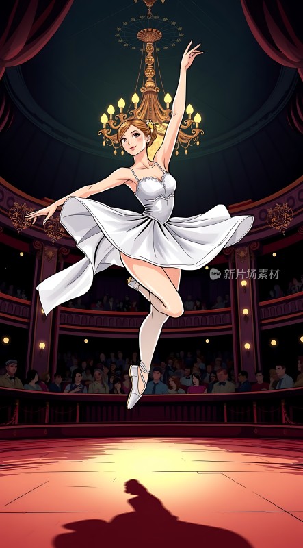 舞台上的优雅舞者