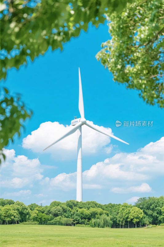 风力发电机自然景观