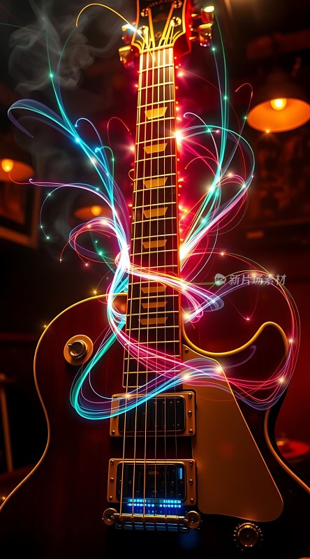 吉他炫彩光效展示