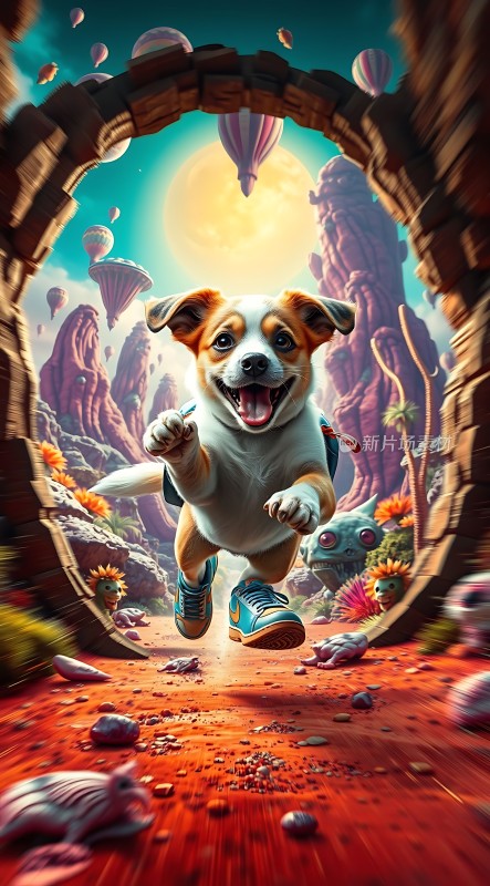 穿越时空的小狗冒险之旅