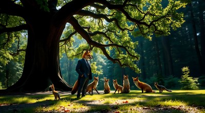 森林里的狐狸家族