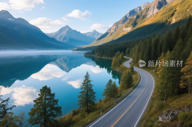 山水公路风景图