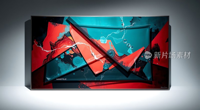 新片场素材炫彩抽象艺术作品