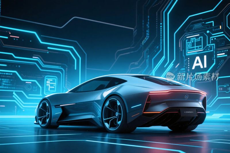科幻未来汽车科技场景