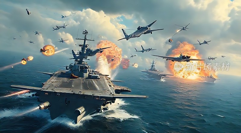 航母编队激战海天