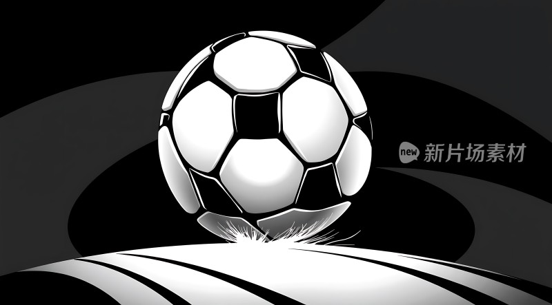 黑白足球新片场素材
