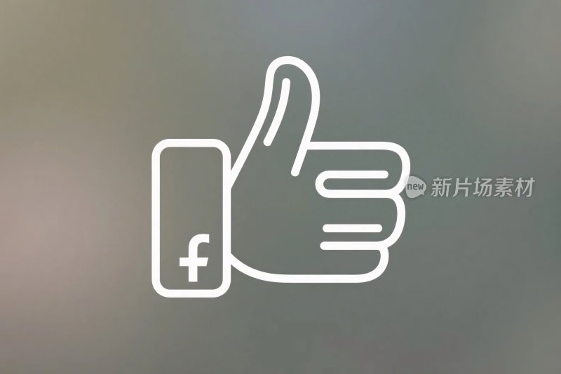 点赞手势插画图标