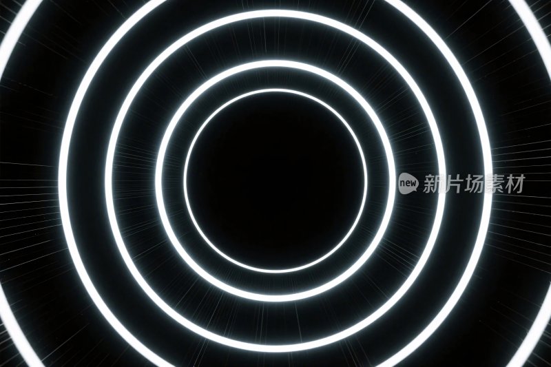 环形光效抽象插画