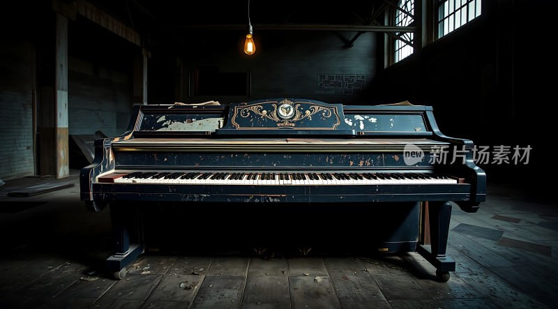 废弃钢琴