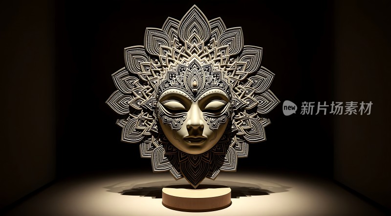 神秘面具艺术展示