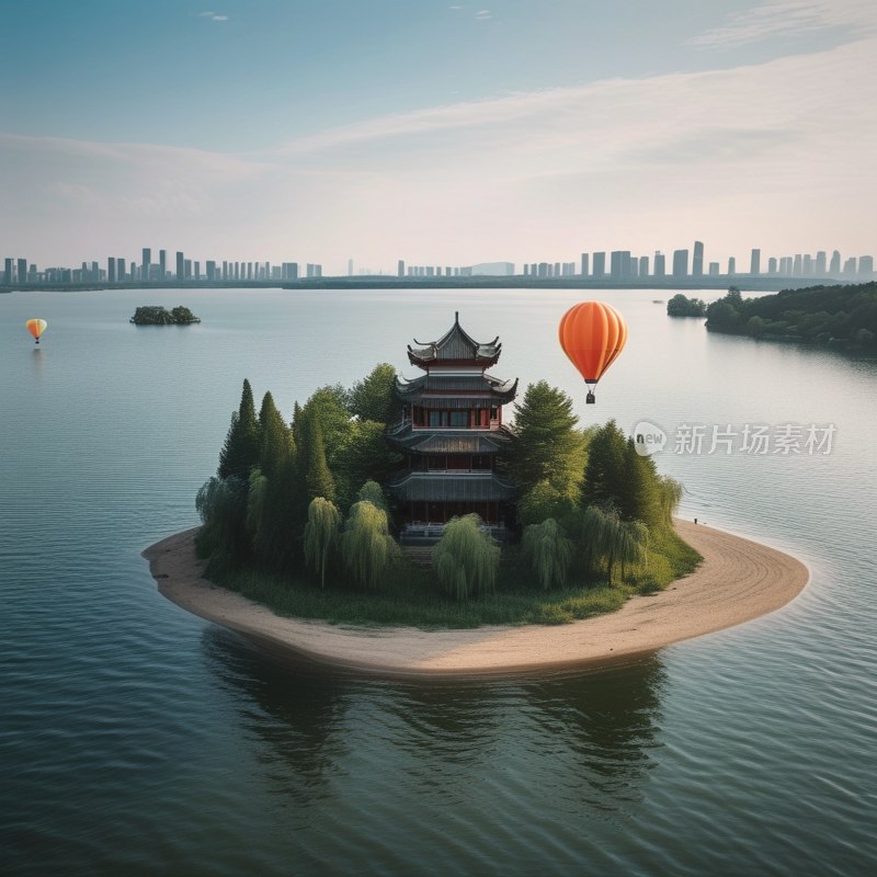 武汉东湖热气球岛