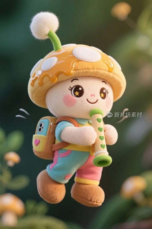 卡通蘑菇玩偶形象