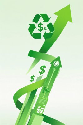 绿色循环经济插画 绿色循环经济插画