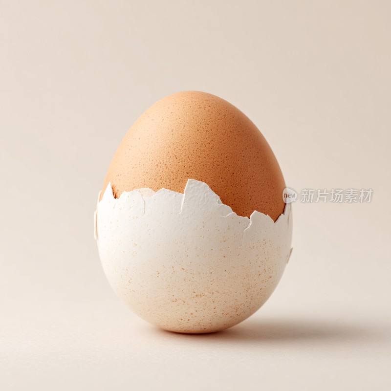 破壳鸡蛋静物图