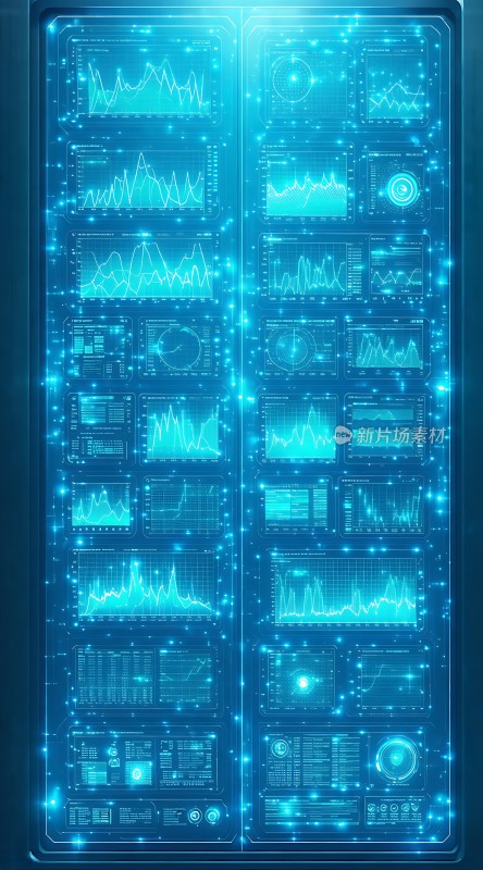 未来科技数据图表界面