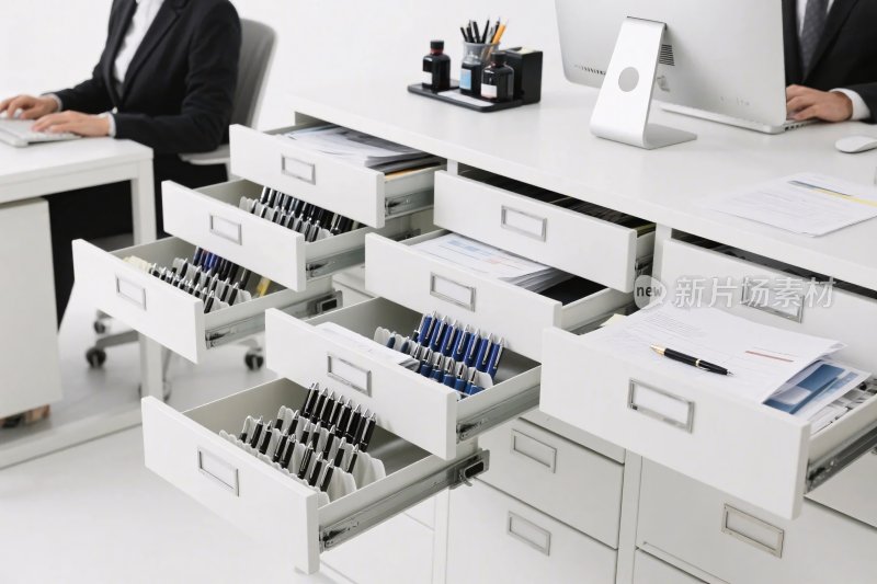 办公室抽屉文具收纳
