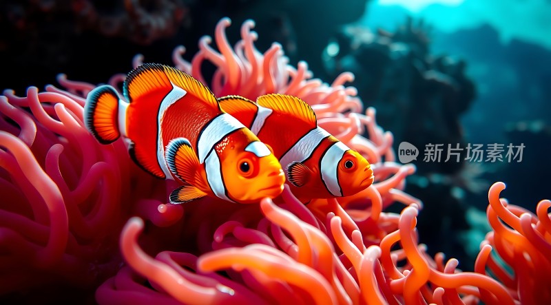 小丑鱼与海葵共舞