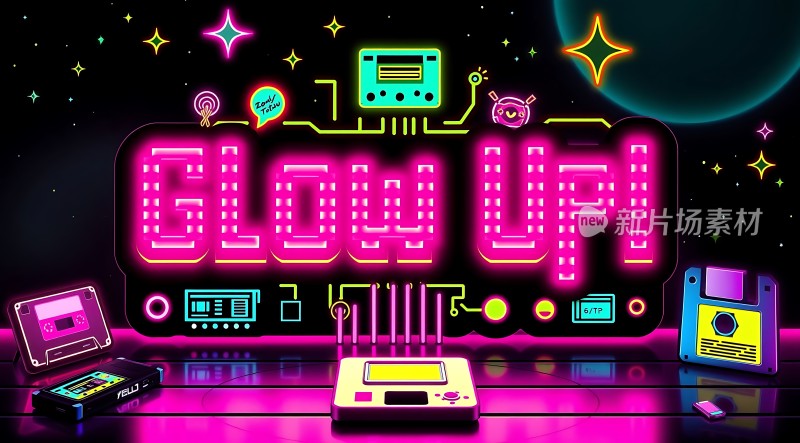 霓虹科技未来世界