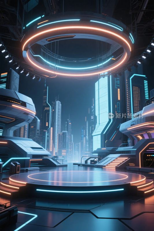 未来科技舞台场景