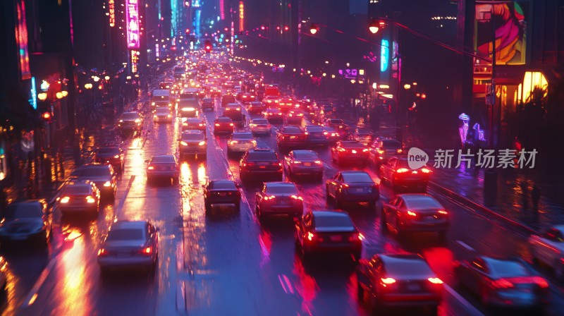 都市雨夜