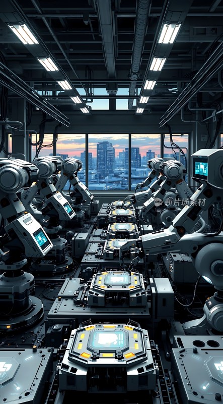 未来工厂智能机器人生产线