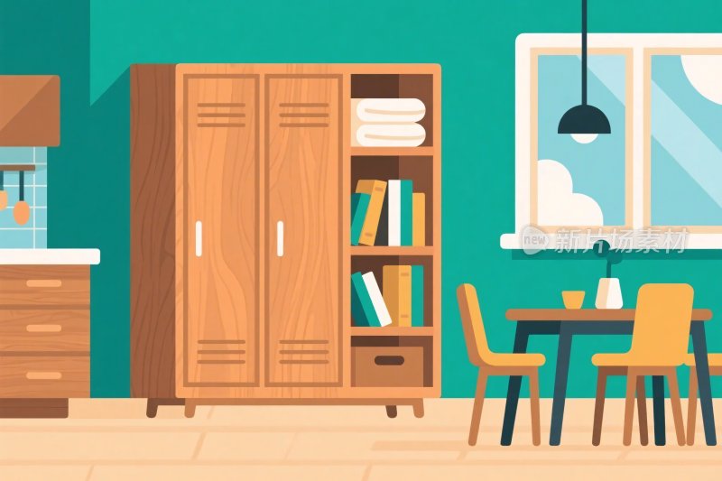 室内场景插画