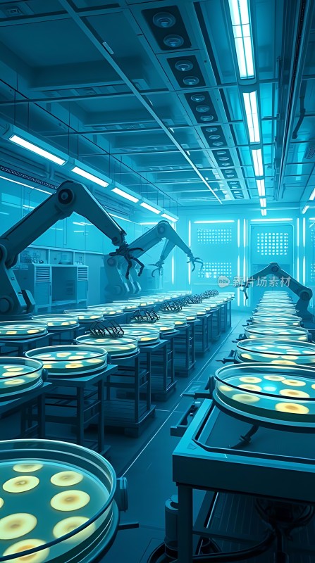 未来实验室机器人操作培养皿