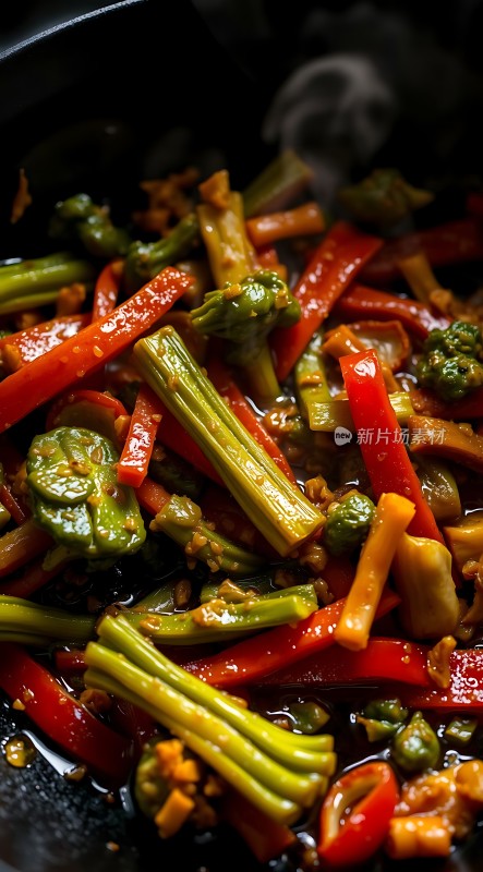 蒜蓉西兰花炒彩椒