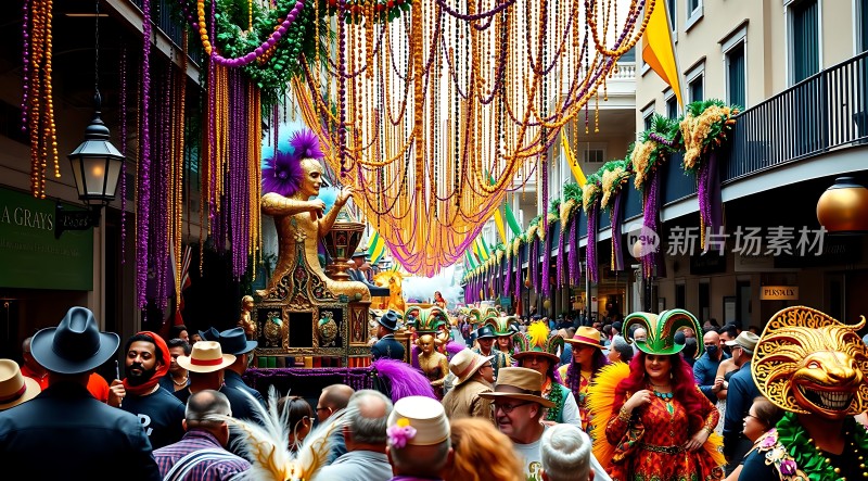 狂欢节上的华丽游行
