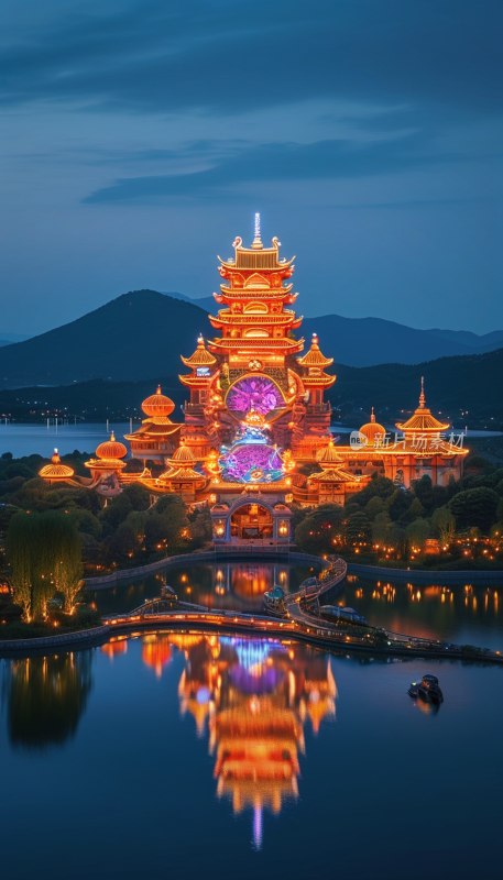 湖州龙之梦夜色