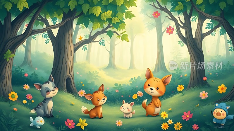 森林里的动物朋友们